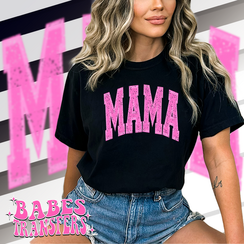 PINK DISTRESSED MAMA