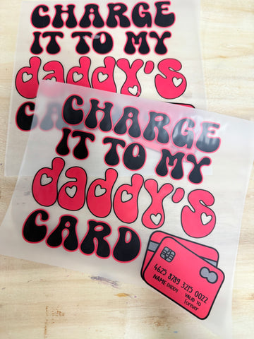 Charge to my daddy 🛍️