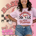 Checkered Baseball Mama